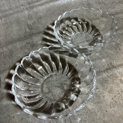 まとめ売り　昭和レトロ　ヴィンテージ ガラス平皿セットの画像