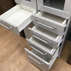 ★リユースのサカイ春日部店★KJ11533  食器棚 グレー H183×W70×D43 クリーニング済みの画像