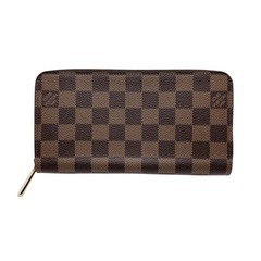 ルイヴィトン N60046 長財布 ブラウン  LOUIS VUITTON ジッピーウォレット ダミエの画像