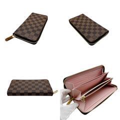 ルイヴィトン N60046 長財布 ブラウン  LOUIS VUITTON ジッピーウォレット ダミエの画像