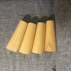 LOWYA グレー 2人掛けソファ 丸型クッション付きの画像