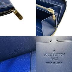ルイヴィトン M90018 長財布 ブルー  LOUIS VUITTON イカットフラワー モノグラムヴェルニの画像