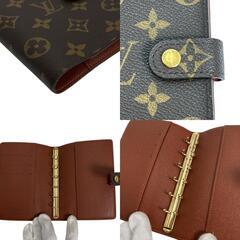 ルイヴィトン R20005 手帳カバー ブラウン  LOUIS VUITTON アジェンダPM モノグラムの画像