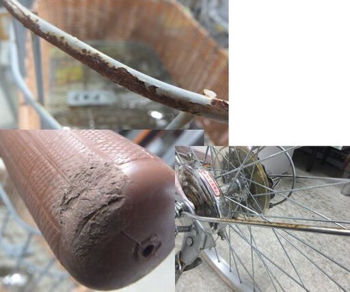 22インチ 子供用自転車 サビ多め 6段変速 cafe CROISSANT カギ1本付き ピンク 女の子向け☆ 札幌市 北区 屯田 