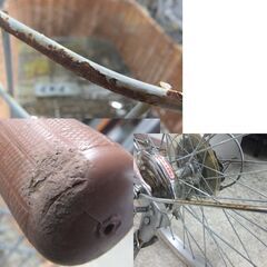 22インチ 子供用自転車 サビ多め 6段変速 cafe CROISSANT カギ1本付き ピンク 女の子向け☆ 札幌市 北区 屯田 の画像