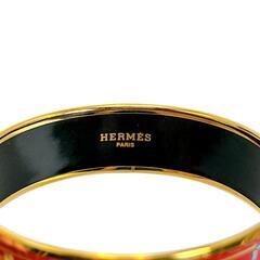エルメス  バングル レッド×ゴールド  HERMES エマイユGMの画像
