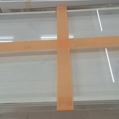 *お値段見直しました*リユースのサカイ栃木店★ジモティ割あり★ 佐藤産業 テーブル ホワイト W90×D50×H35.2 クリーニング済み TC10489の画像