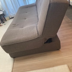 収納付ソファーベッド　ニトリ　3人掛けソファの画像