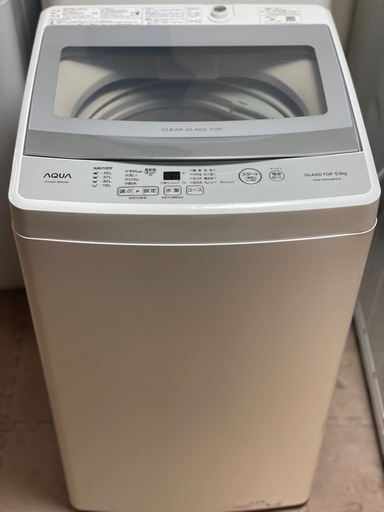送料・設置込み可　洗濯機　5kg AQUA 2021年【分解クリーニング済み】