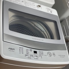 送料・設置込み可　洗濯機　5kg AQUA 2021年【分解クリーニング済み】の画像