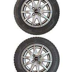 NO.2554【2022年製】YOKOHAMA ヨコハマ アイスガード iG60 165/65R13 77Q スタッドレスタイヤ 4本セット ホイール付き 中古の画像
