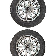 NO.2554【2022年製】YOKOHAMA ヨコハマ アイスガード iG60 165/65R13 77Q スタッドレスタイヤ 4本セット ホイール付き 中古の画像