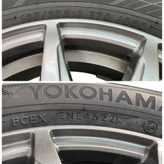 NO.2554【2022年製】YOKOHAMA ヨコハマ アイスガード iG60 165/65R13 77Q スタッドレスタイヤ 4本セット ホイール付き 中古の画像