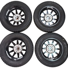 NO.2554【2022年製】YOKOHAMA ヨコハマ アイスガード iG60 165/65R13 77Q スタッドレスタイヤ 4本セット ホイール付き 中古の画像