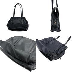 プラダ  トートバッグ ブラック  PRADA ロゴ型押しの画像