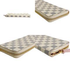 ルイヴィトン N61264 長財布 ローズバレリーヌ  LOUIS VUITTON ラウンドファスナー ダミエアズールの画像