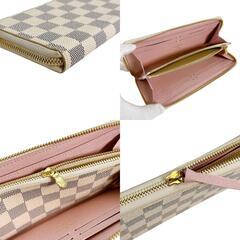 ルイヴィトン N61264 長財布 ローズバレリーヌ  LOUIS VUITTON ラウンドファスナー ダミエアズールの画像