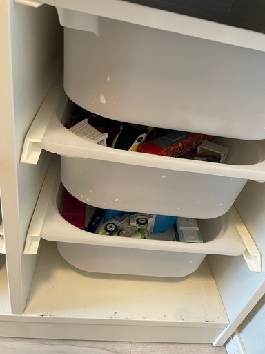 IKEAトロファスト　ホワイト　おもちゃ収納ボックス