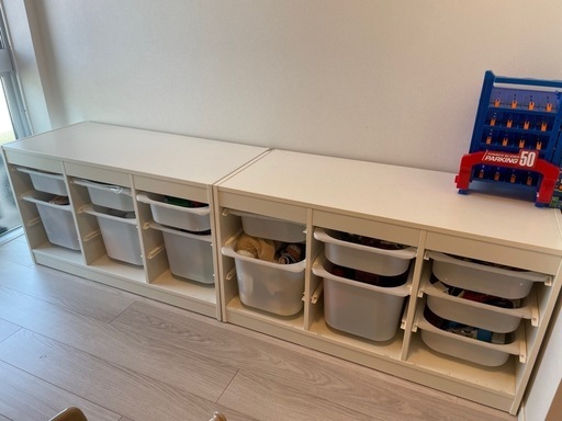 IKEAトロファスト　ホワイト　おもちゃ収納ボックス