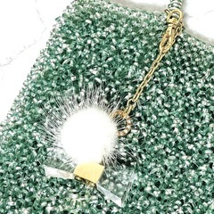 【美品】ANTEPRIMA アンテプリマ スクエア ワイヤーバッグ シルバーグリーン チャーム付きの画像