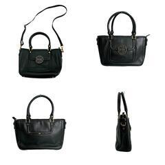 トリーバーチ  ハンドバッグ ブラック  Tory Burch ショルダーストラップ付 アマンダの画像
