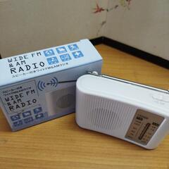 新品未使用のスピーカー付ワイドFＭ.AＭラジオ胸ポケット入るすべて綺麗に入りますの画像