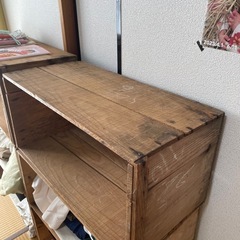 りんご箱　棚の画像