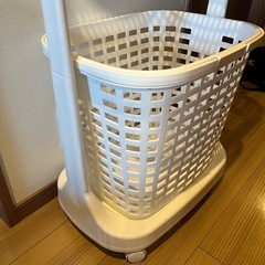 洗濯カゴ　ランドリーバスケット　2段の画像