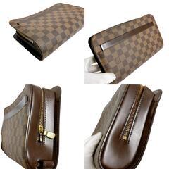 ルイヴィトン N51993 セカンドバッグ ブラウン  LOUIS VUITTON サンルイ ダミエ エベヌの画像