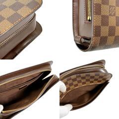 ルイヴィトン N51993 セカンドバッグ ブラウン  LOUIS VUITTON サンルイ ダミエ エベヌの画像