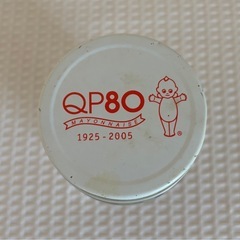 2005キューピーマヨネーズ80 周年福助風キャラクターガラス瓶の画像