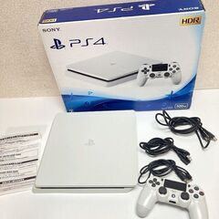 【本日限定価格】PS4本体 CUH-2100A 500GB ホワイト 動作品 箱入り コントローラー付 美品の画像