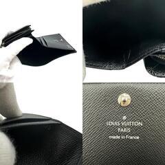 ルイヴィトン M63972 二つ折り財布 ブラック  LOUIS VUITTON ポルトフォイユトレゾール エピの画像