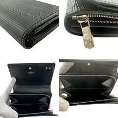 ルイヴィトン M63972 二つ折り財布 ブラック  LOUIS VUITTON ポルトフォイユトレゾール エピの画像