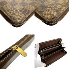 ルイヴィトン N41661 長財布 ブラウン  LOUIS VUITTON ジッピーウォレット ダミエの画像