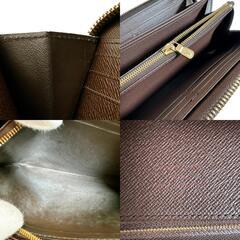 ルイヴィトン N41661 長財布 ブラウン  LOUIS VUITTON ジッピーウォレット ダミエの画像