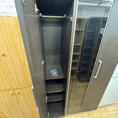 ★リユースのサカイ春日部店★KJ11538  ワードローブ ダークブラウン H181×W101×D58 クリーニング済みの画像
