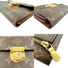 ルイヴィトン M58013 三つ折り財布 ブラウン  LOUIS VUITTON ポルトフォイユ・コアラ モノグラムの画像