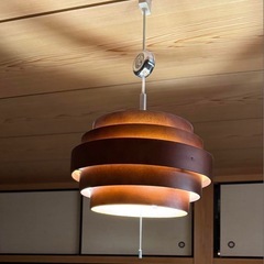 木製 ペンダントライト 天井照明 モダン ウッド インテリアの画像