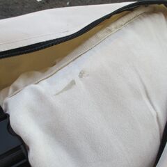 ニトリ バタフライチェア ハイバック BE 撥水加工 アウトドアチェア 折畳み収納 背面ポケット付 幅78㎝×奥行80㎝×高さ93㎝ の画像