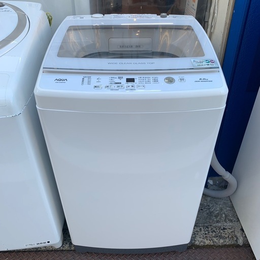 2021年製　アクア　全自動洗濯機　8.0kg AQW-GV80H