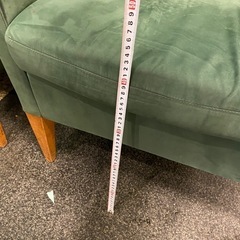 激安　ソファー　グリーン　1人掛け　　中古品　の画像