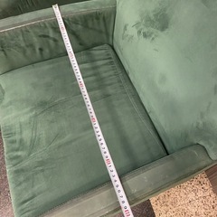 激安　ソファー　グリーン　1人掛け　　中古品　の画像