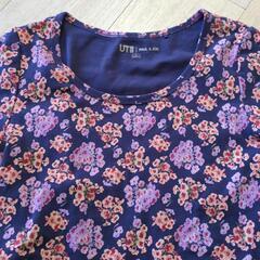 ポールアンドジョー小花柄丈短TシャツLの画像