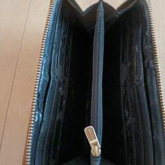 超美品（中はがれ有）COACH コーチ レザー 長財布 カーキ 緑の画像