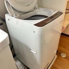交渉中につきいったん募集取り下げます。洗濯機あげます。SHARP ES-T712 の画像