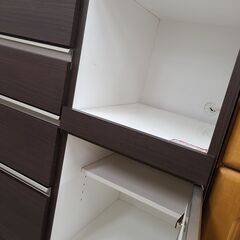 J1436【リユースのサカイ柏店】NITORI　ニトリ　キッチンカウンター ZORO-160CT-DBR　クリーニング済の画像