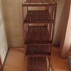 木製　ラックの画像