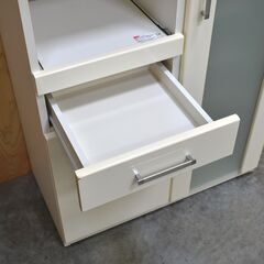 ≪yt2030ジ限≫ ニトリ レンジボード/キッチンカウンター 幅80cm レンジ台/食器棚/新生活/一人暮らし/中古家具/宮城県仙台市 70827-08の画像