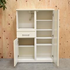 ≪yt2030ジ限≫ ニトリ レンジボード/キッチンカウンター 幅80cm レンジ台/食器棚/新生活/一人暮らし/中古家具/宮城県仙台市 70827-08の画像